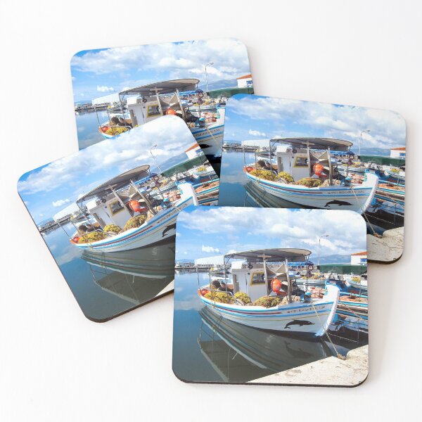 Item preview, FISHING BOAT IN LESBOS. GREECE. designed and sold by ronsaunders47.