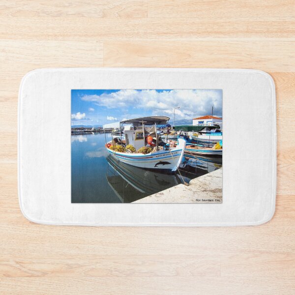 Item preview, FISHING BOAT IN LESBOS. GREECE. designed and sold by ronsaunders47.
