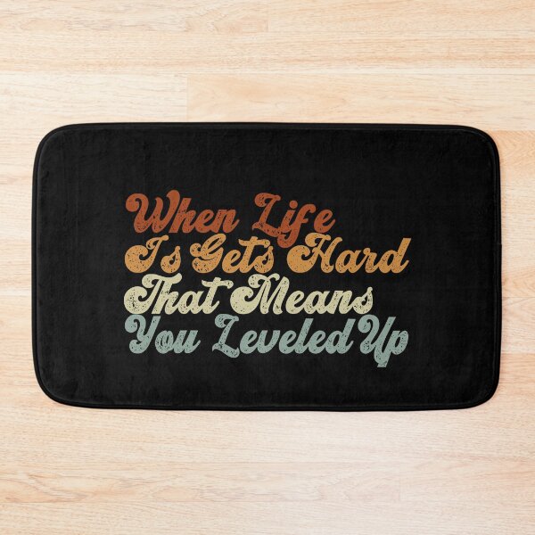 Item preview, When life is gets hard, that means you leveled up designed and sold by AS-Shirts.