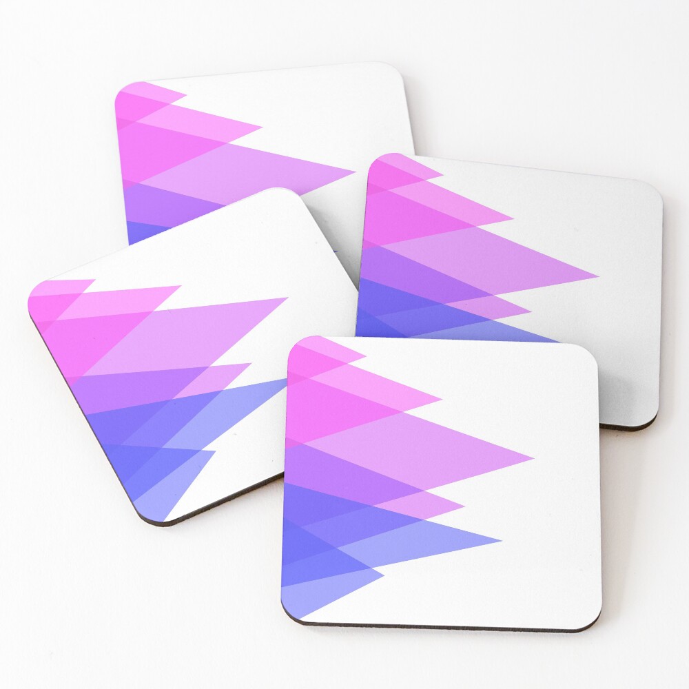 Triangles, Bi Coasters (Set of 4)