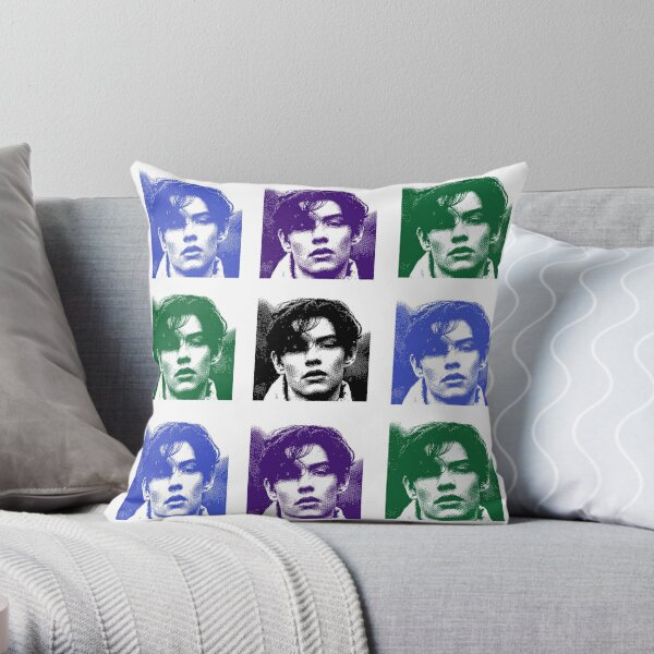 Louis Partridge Collage Throw Pillow for Sale by laumazu