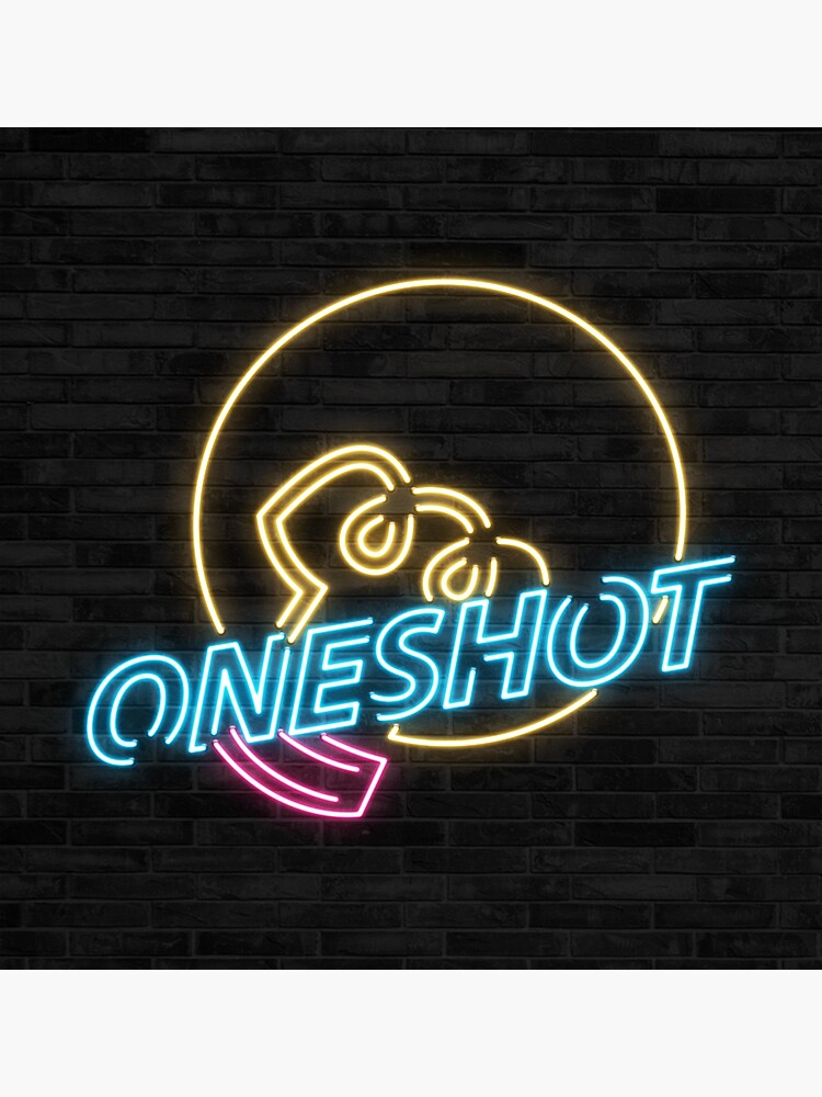 "Oneshot Neon Sign Logo" Sticker for Sale by Schlechter Redbubble