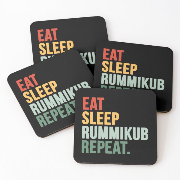 Item preview, Eat Sleep Rummikub Repeat designed and sold by Eatmyshirtz.