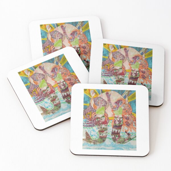 Item preview, Two mermaids dancing designed and sold by nighthawkstudio.