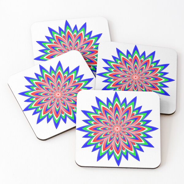 Item preview, Abstract geometric flower designed and sold by flashcompact.