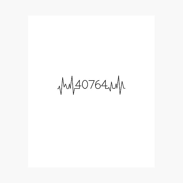 Item preview, Langenfeld zip code heartbeat - modern designed and sold by AvilionDesigns.