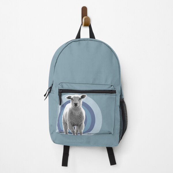 Item preview, Totally adorable! Support local farming with this cute baby sheep on blue teal designed and sold by Caroline Laursen.