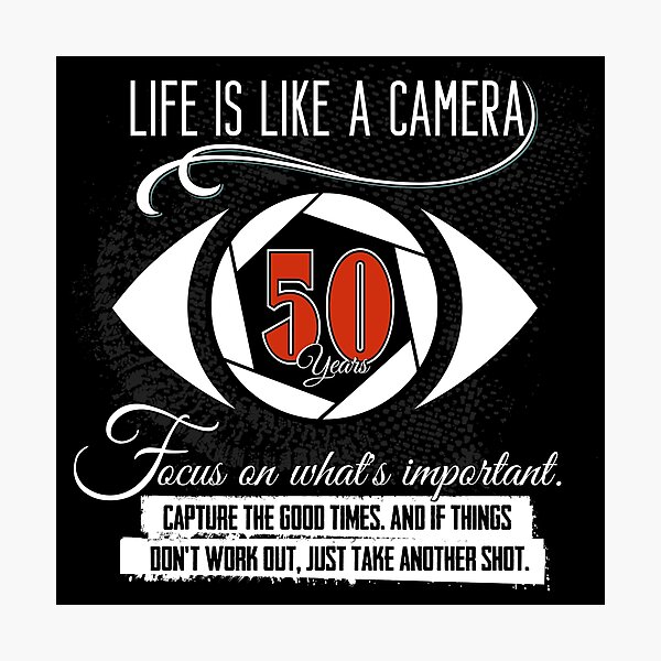 Item preview, Photographer, a photographer's 50th birthday gift designed and sold by JIGGO.