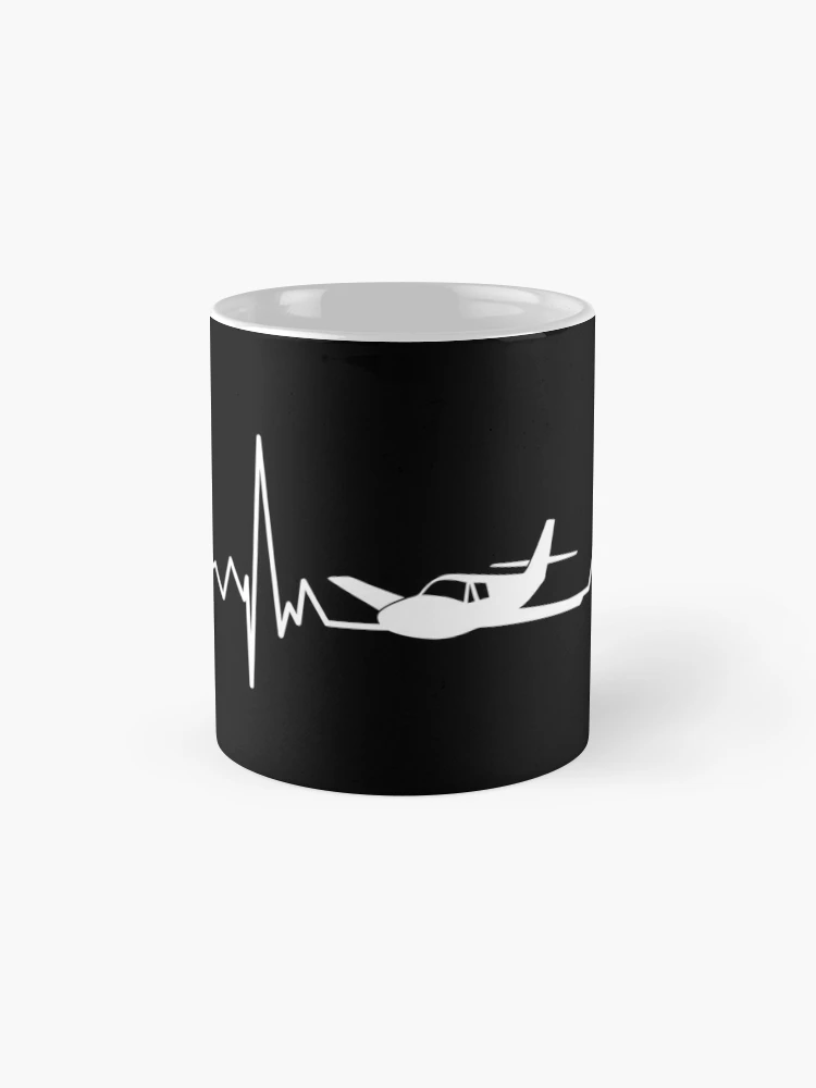 Airplane Pilot Heartbeat Water Bottle with Straw Stainless Steel Water Cup  Leakproof Travel Coffee Mug for Office Gym