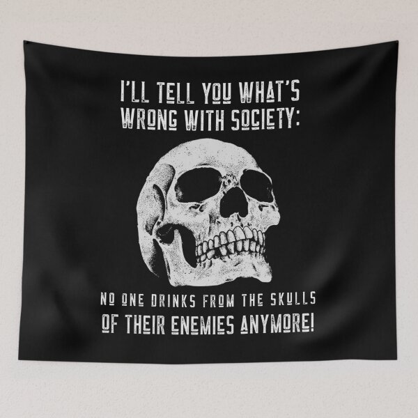 Item preview, Wrong Society | Drink From The Skull of Your Enemies T Shirt designed and sold by alancrapopod.