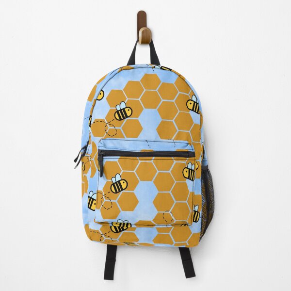 Item preview, Bee on honeycomb with sky background designed and sold by -ash-draws-.