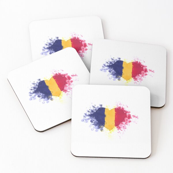 Item preview, Flag of Romania Watercolor  blue yellow red  2024 designed and sold by aloresarts.