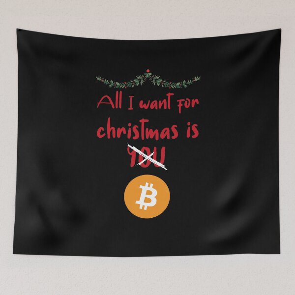 Item preview, All I Want for Christmas is Bitcoin designed and sold by AeroAstro.