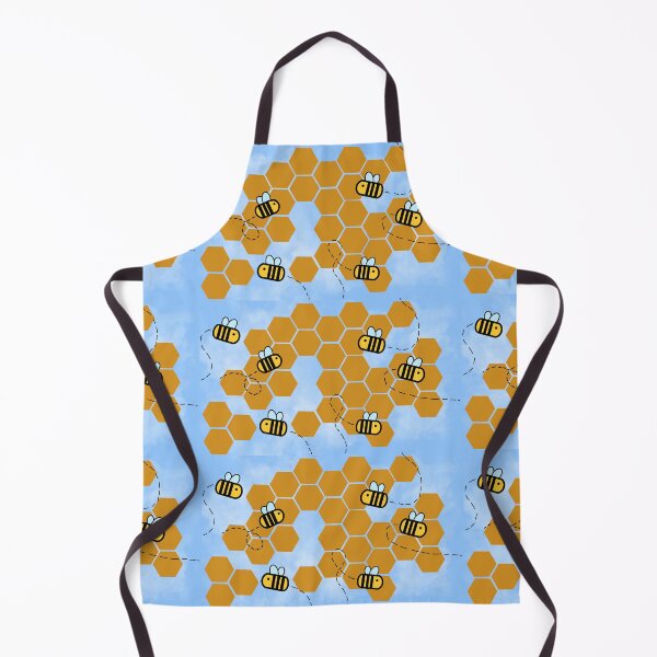 Item preview, Bee on honeycomb with sky background designed and sold by -ash-draws-.