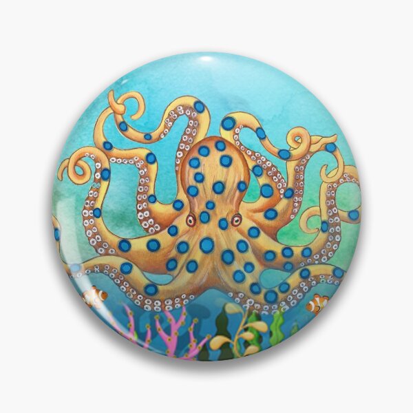 Item preview, Octopus Blue Ring Mask designed and sold by candiscamera.