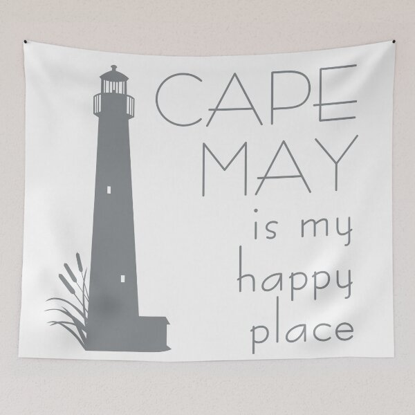 Item preview, Cape May Happy Place in Grey designed and sold by Cleave.