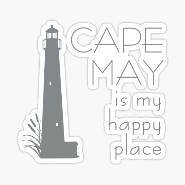 Artikel-Vorschau von Cape May Happy Place in Grau, designt und verkauft von Cleave.