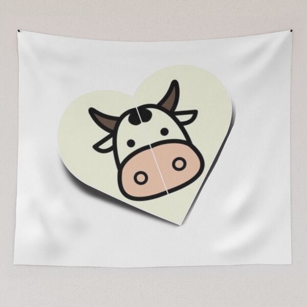 Item preview, Vacas Kawaii heart designed and sold by JBaystro.