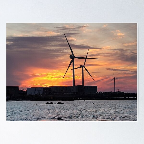 Item preview, Sunset on the jeju  island sea in Korea designed and sold by human8891.
