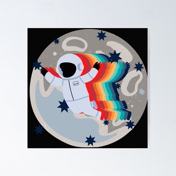 Item preview, astronauta del arco iris designed and sold by corralmontana.