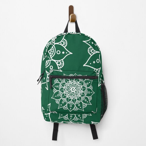 Item preview, Hand Drawn White Mandala Pattern - Green Pea designed and sold by MysticMagpie.