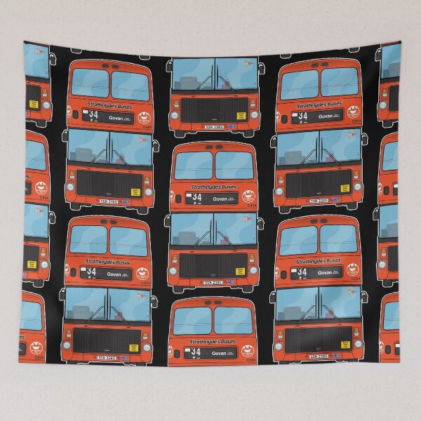 Item preview, Strathclydes Buses (Tayside) Glasgow 90s C904 SSN238S Larkfield Depot Fire Illustration designed and sold by BFXIII.