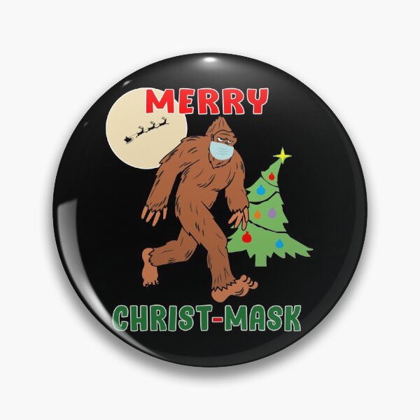 Item preview, Merry Christmask Sasquatch Mask Social Distance. designed and sold by MAXXEXCHANGE.