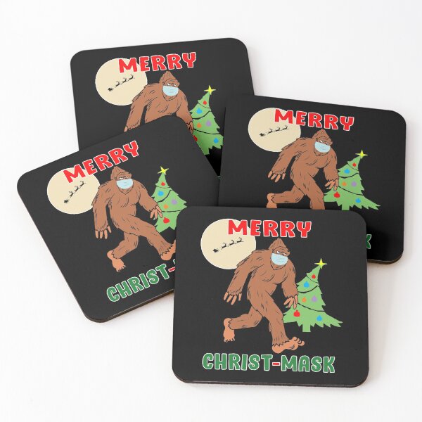 Item preview, Merry Christmask Sasquatch Mask Social Distance. designed and sold by MAXXEXCHANGE.