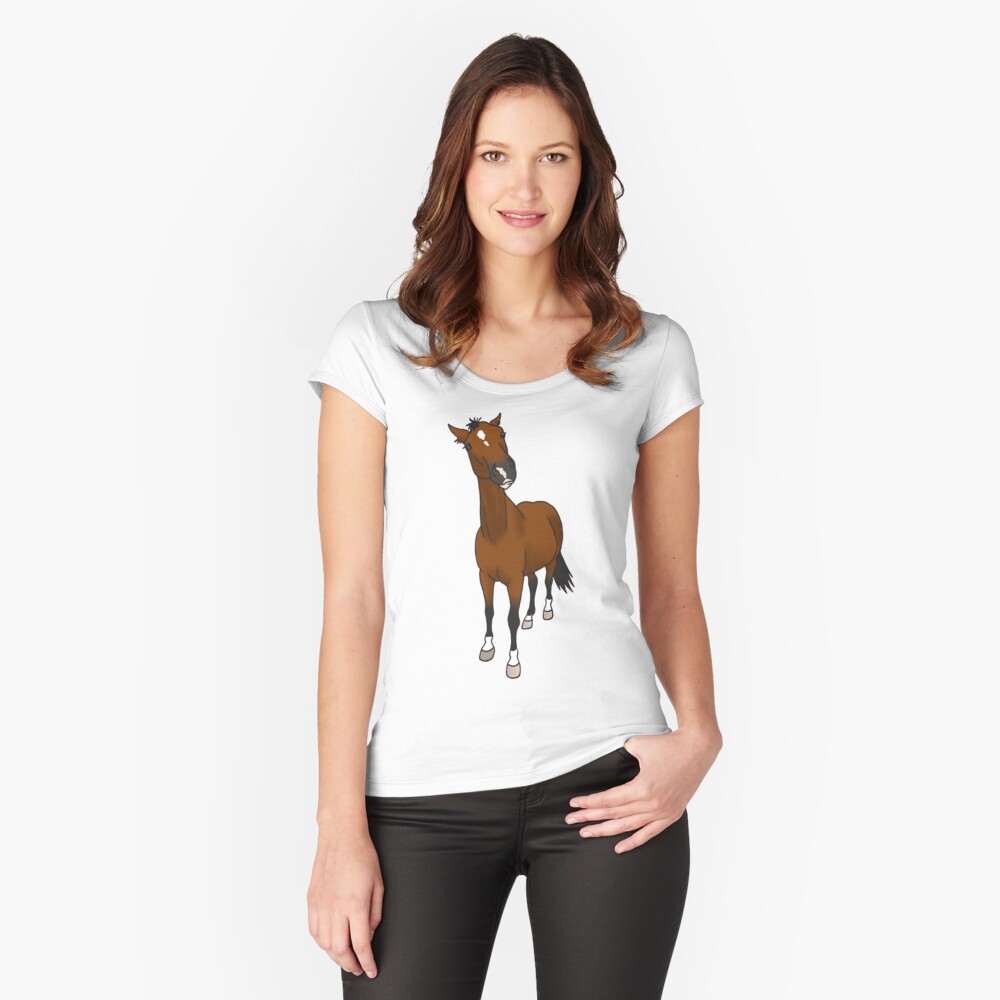Item preview, Fitted Scoop T-Shirt designed and sold by HowdyDoodles.