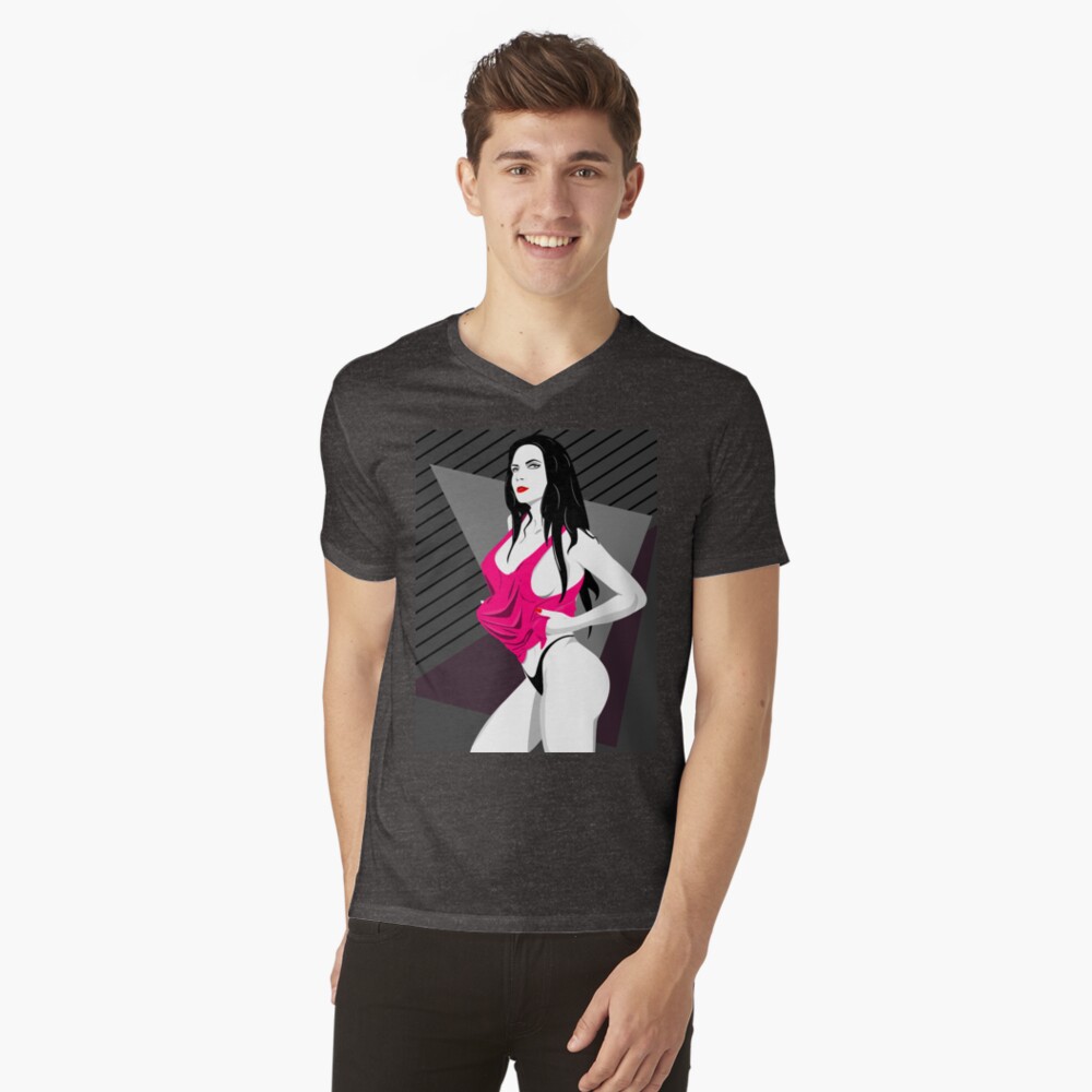 Item preview, V-Neck T-Shirt designed and sold by djspacegr.