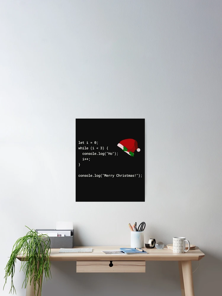 Thumbnail 2 of 3, Poster, Christmas Code | Web Developer JavaScript designed and sold by GamerGetup.