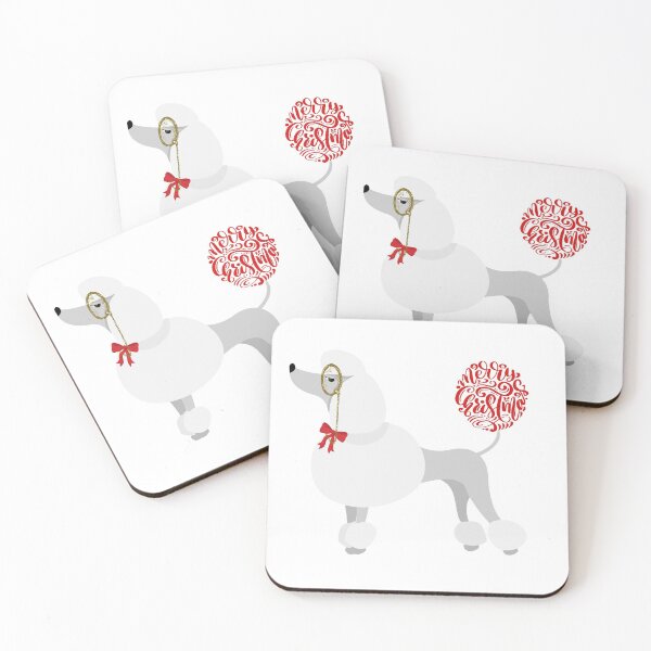Item preview, Sophisticated Dog Christmas | Monocle Poodle designed and sold by MonocleSkully.