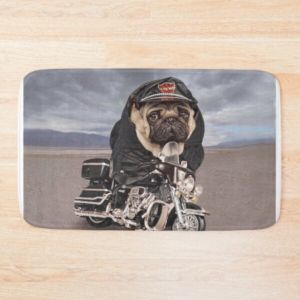 Item preview, Motorcycle Pug Dog Apron Tee Shirt designed and sold by candiscamera.