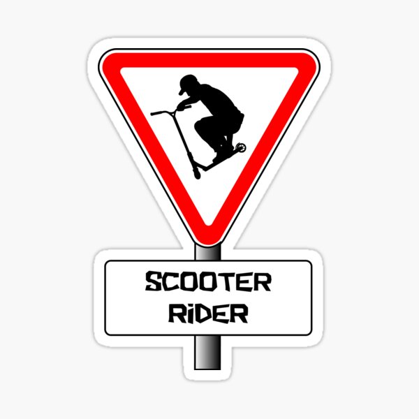 Item preview, Scooter rider: Give way designed and sold by xtrancer.