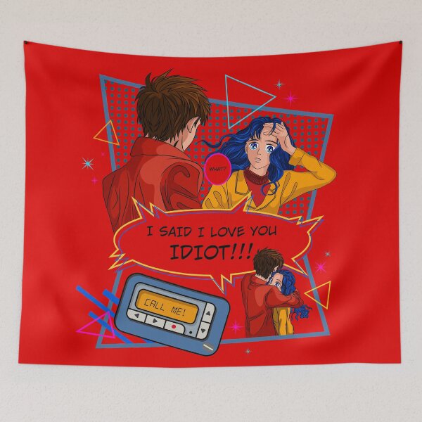 Item preview, Jump Scare Love - (For Light BK) - Retro Art / Classic Anime designed and sold by KaosDen.