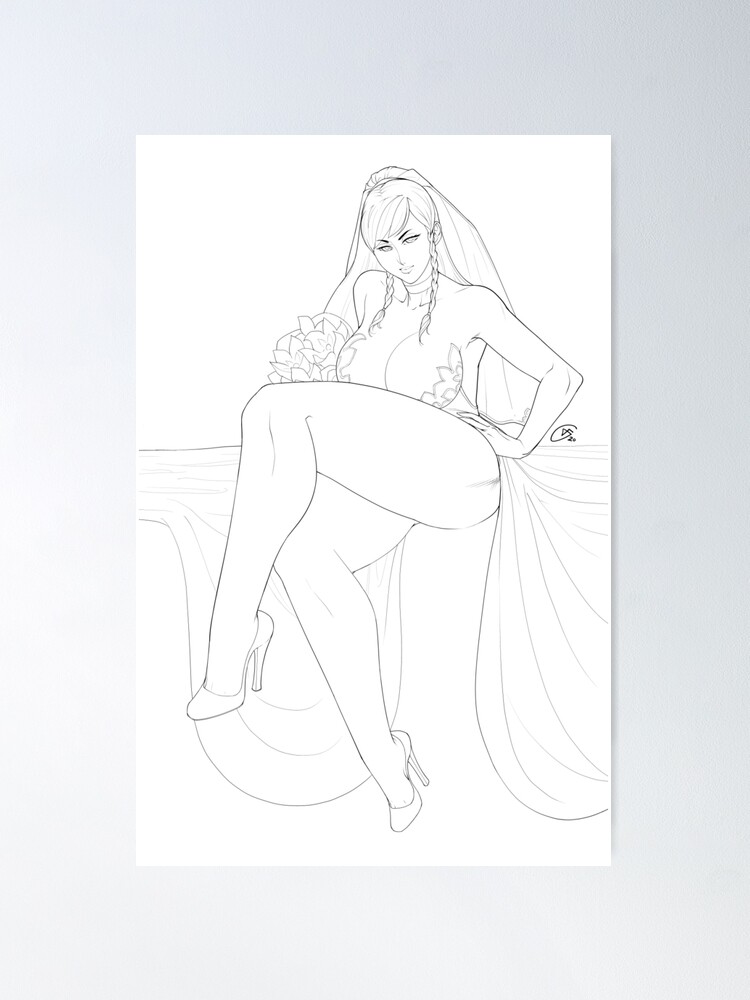 Thumbnail 2 of 3, Poster, Chun-Li designed and sold by FreeGlassArt.
