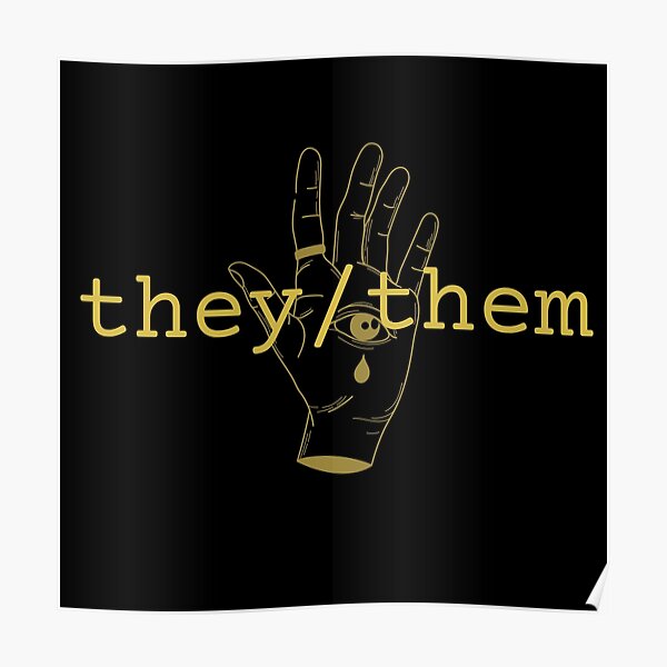 Lgbt Pronouns She Her They He Them Him Lgbtq Pronoun Posters | Redbubble