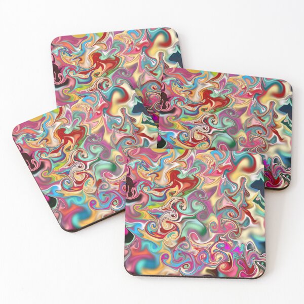 Item preview, Colorful psychedelic abstract digital art  designed and sold by Bonheurem.