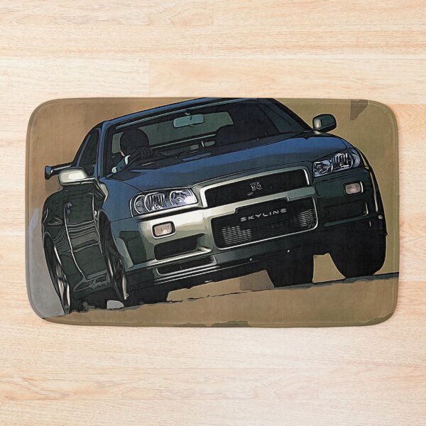 Item preview, Nissan Skyline GT-R R34 Poster – Iconic JDM Godzilla Art designed and sold by Road To Track.