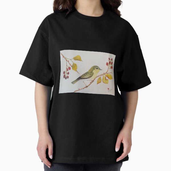 Green Back Warbler Oversized T-Shirt