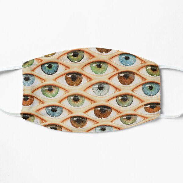 Maske mit Augen, passgenau Flache Maske