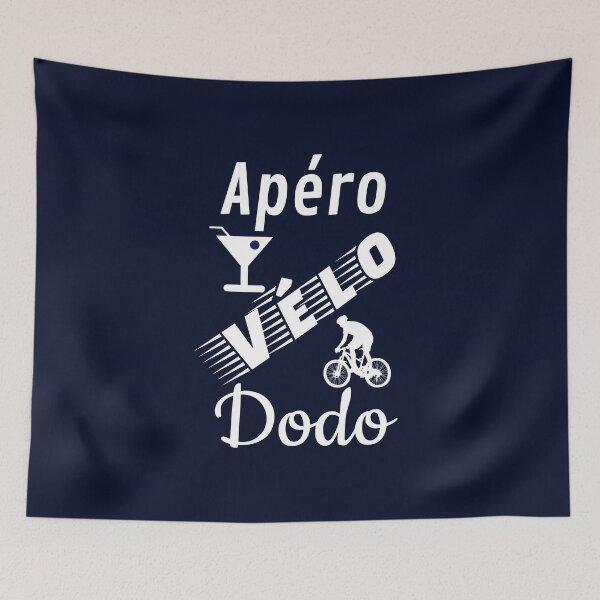 Item preview, apero bike dodo humor gift for navy blue background designed and sold by sex-sansbol.