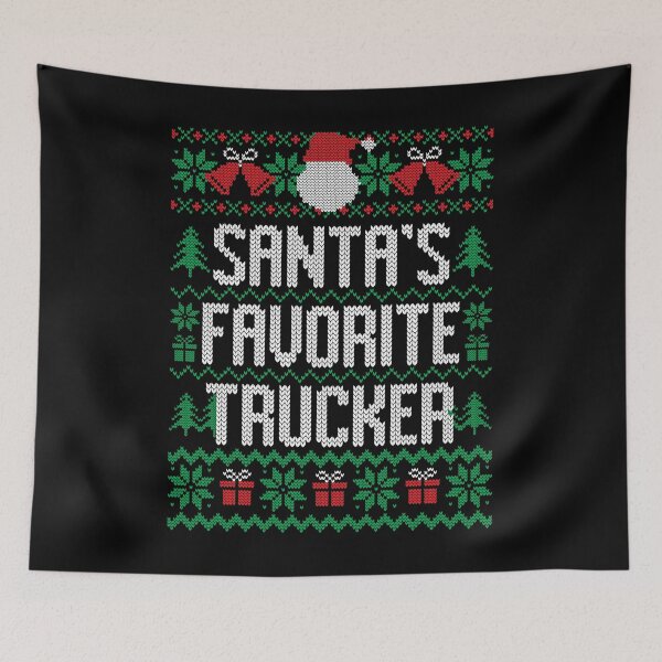 Artikelvorschau, Santa's Favorite Trucker entworfen und verkauft von Americandude.