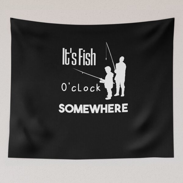 Item preview, It's Fish O'clock Somewhere couples fishing gifts designed and sold by LANANIL.