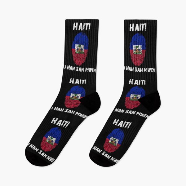 Item preview, Haiti Li Nan San Mwen - Fingerprint With Haitian Flag designed and sold by makeitadmirable.