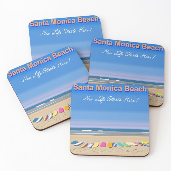 Item preview, Santa Monica Surfing Beach designed and sold by Vladimir Derkach.