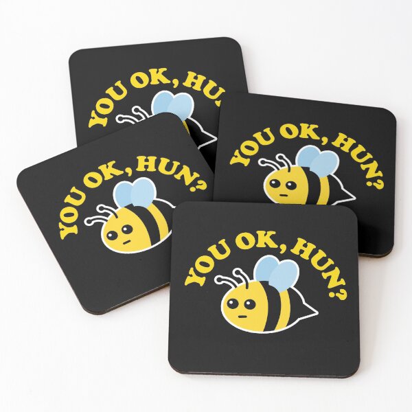 Item preview, You OK Hun? Meme With Cute Kawaii Bee  designed and sold by bonmotto.