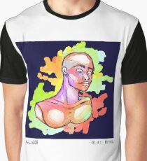 Blue Human Graphic T-Shirt