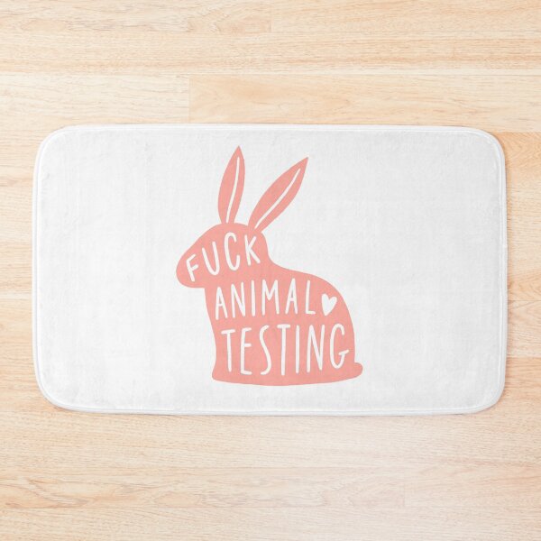 Item preview, Fuck animal testing. Pink rabbit designed and sold by kondratya.