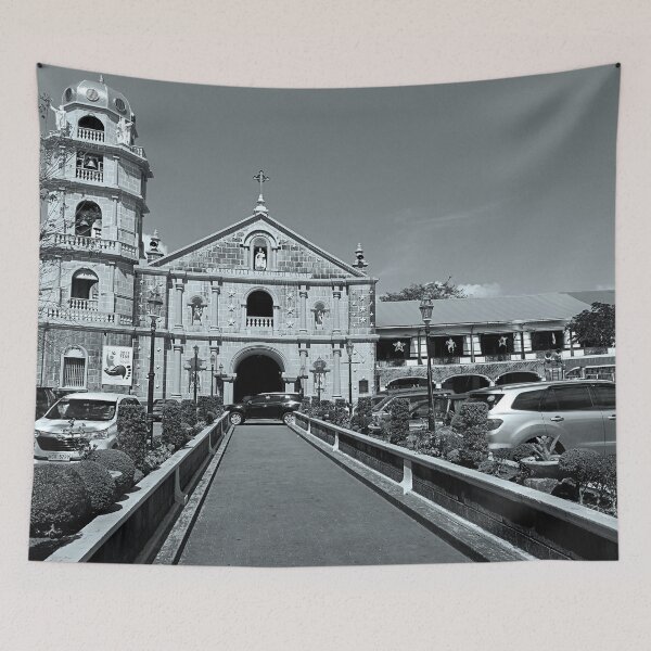 Item preview, Catholic Church at Indang Cavite Philippines Black and White designed and sold by RCPphotography.